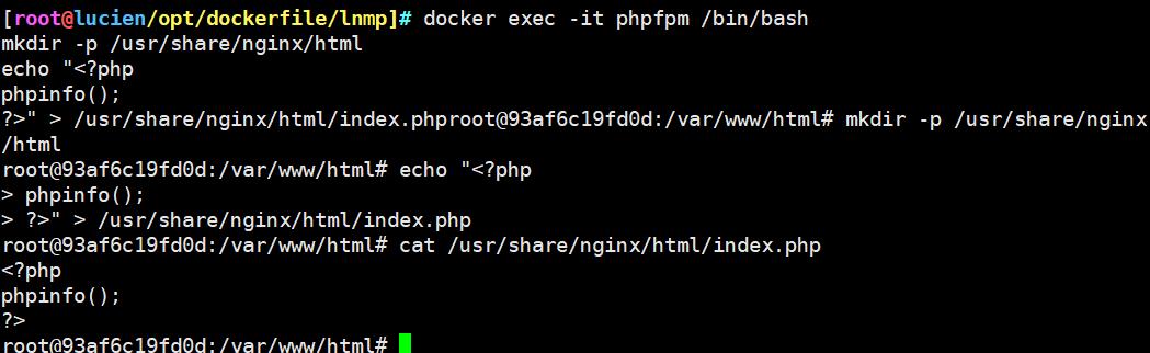 Sử dụng docker để tạo hình ảnh lnmp phân tán